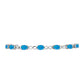 Silberarmband mit äthiopischem Paraiba-Blauopal