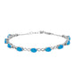 Silberarmband mit äthiopischem Paraiba-Blauopal