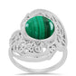 Silberring mit Malachit