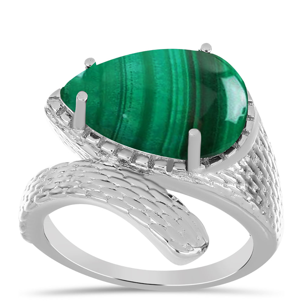 Silberring mit Malachit