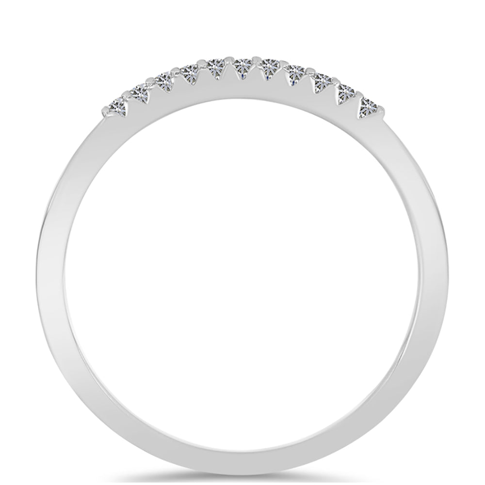 Silberring mit weißem Diamant
