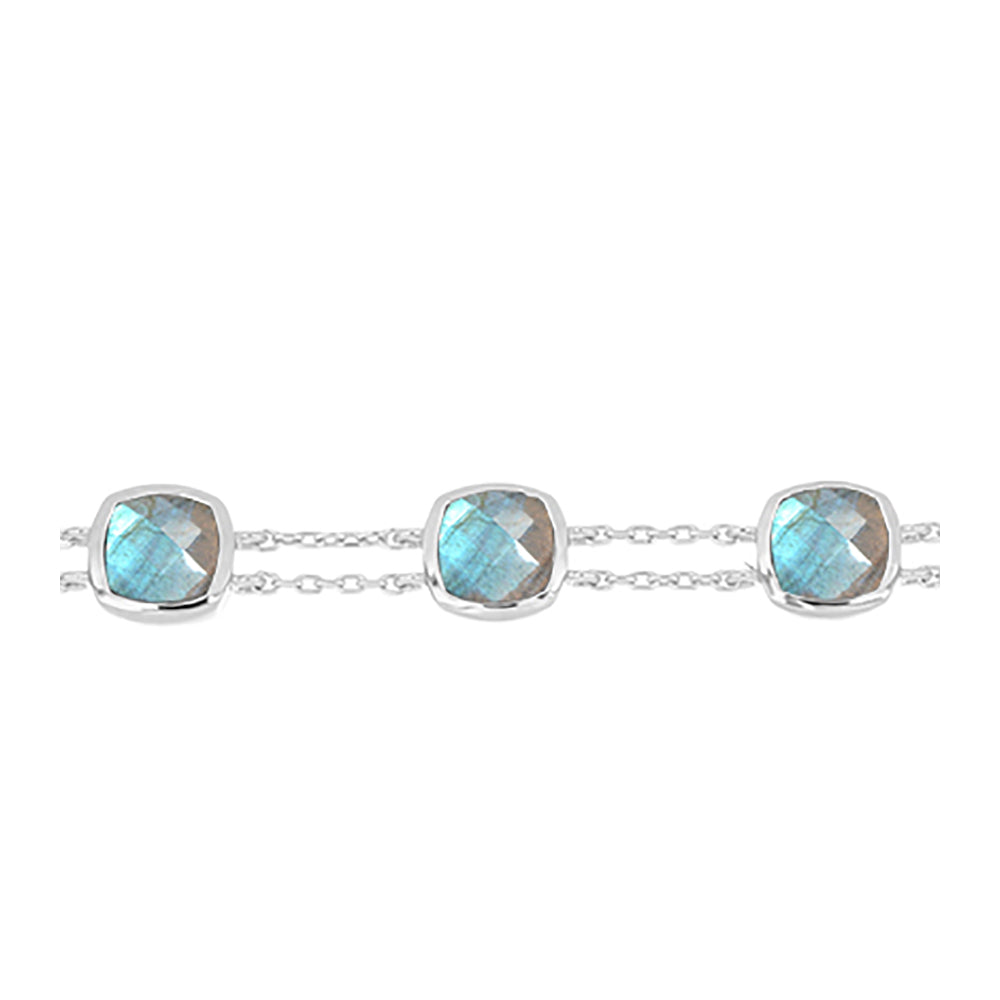 Silberarmband mit Labradorit aus Gullgruvene 2 