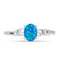 Silberring mit äthiopischem Paraiba-Blauopal