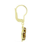 Goldplattierte Silberohrringe mit Cognac-Quarz