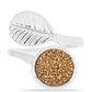 Silberring mit goldfarbener Druse
