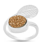Silberring mit goldfarbener Druse