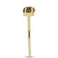 Goldplattierter Silberring mit Cognac-Quarz