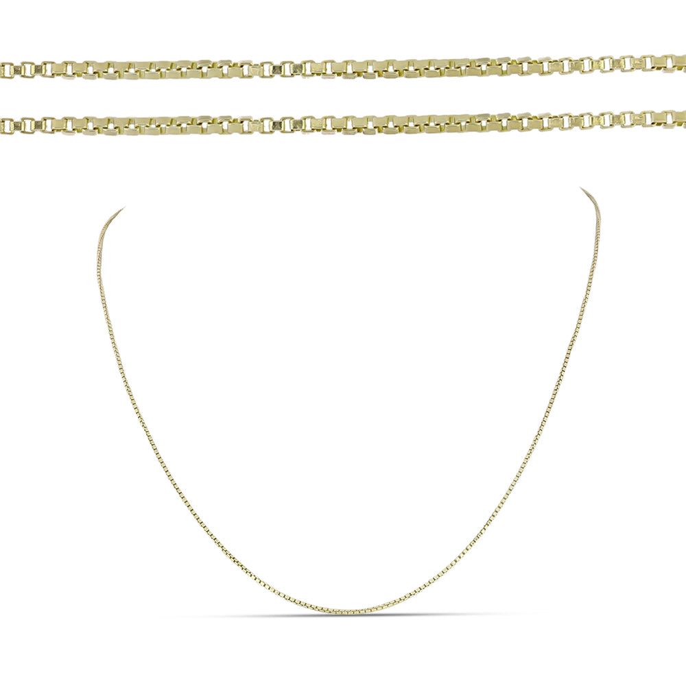 Goldplattierte Silberhalskette 1 