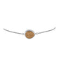 Silberarmband mit goldfarbener Druse