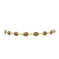 Goldplattiertes Silberarmband mit Cognac-Quarz