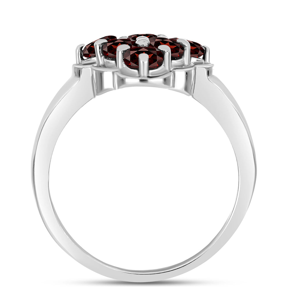 Silberring mit Barton Granat 2 
