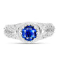 Silberring mit australischem blauem Saphir
