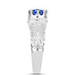 Silberring mit australischem blauem Saphir