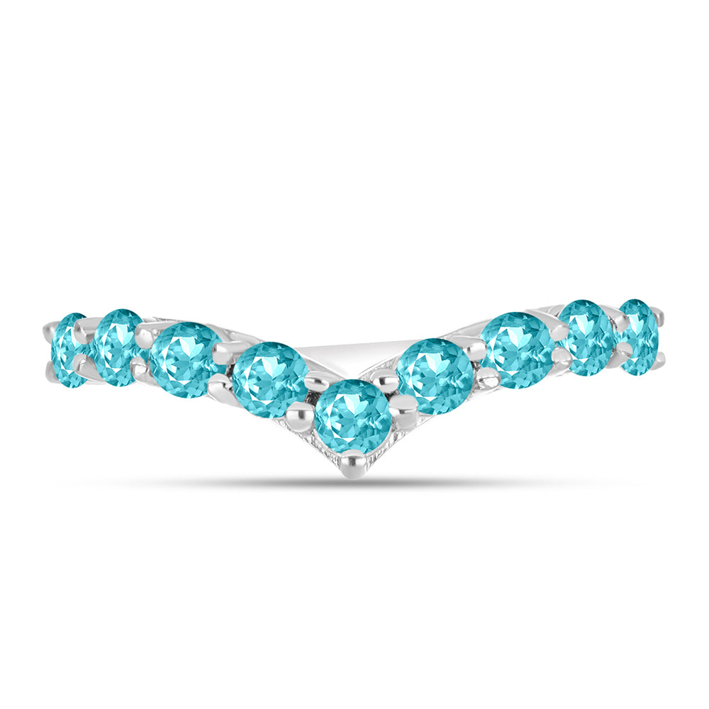 Silberring mit Paraiba Quarz 1 