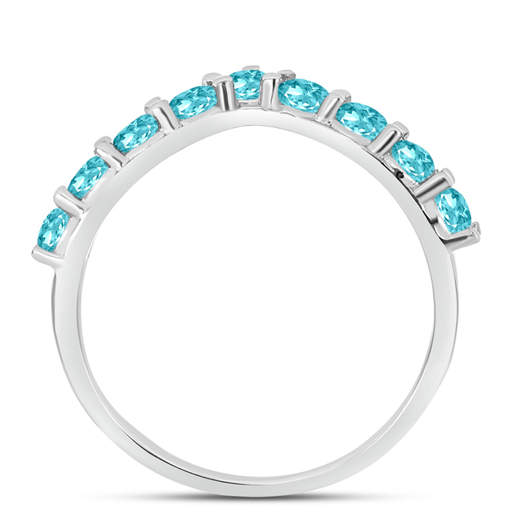 Silberring mit Paraiba Quarz