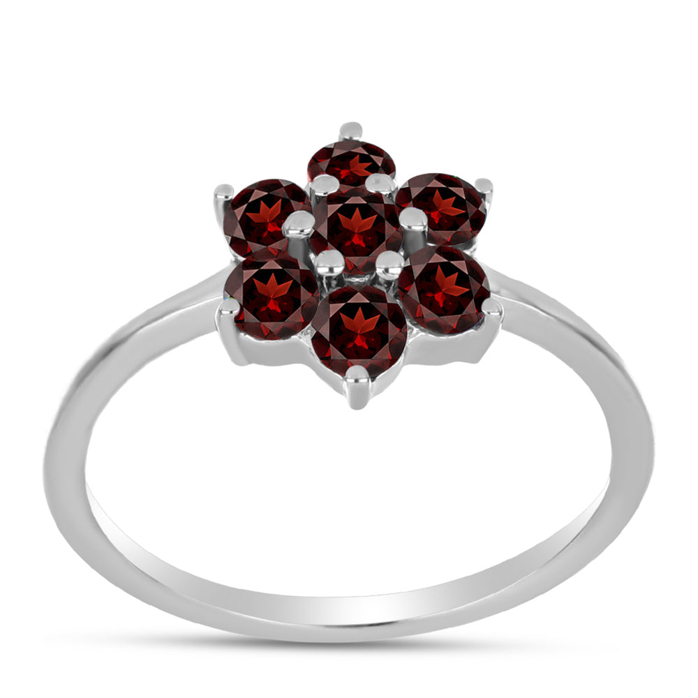 Silberring mit Barton Granat 3 