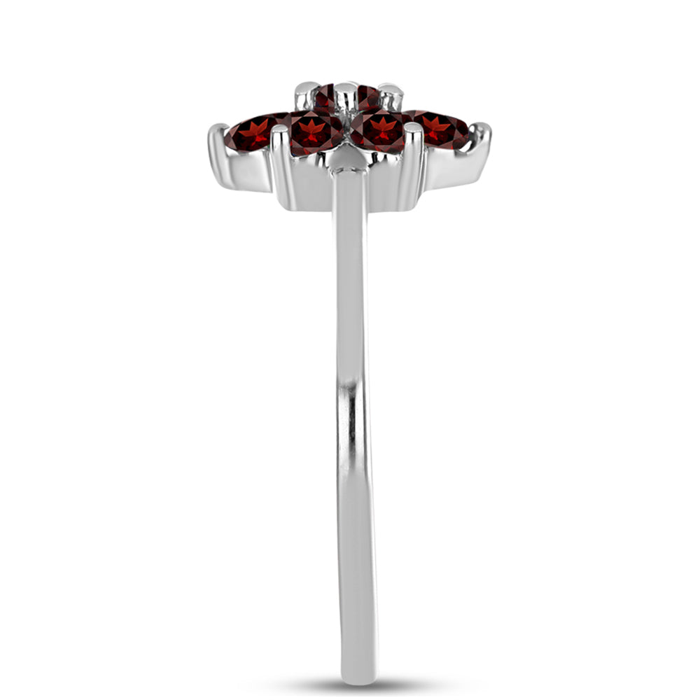 Silberring mit Barton Granat 4 