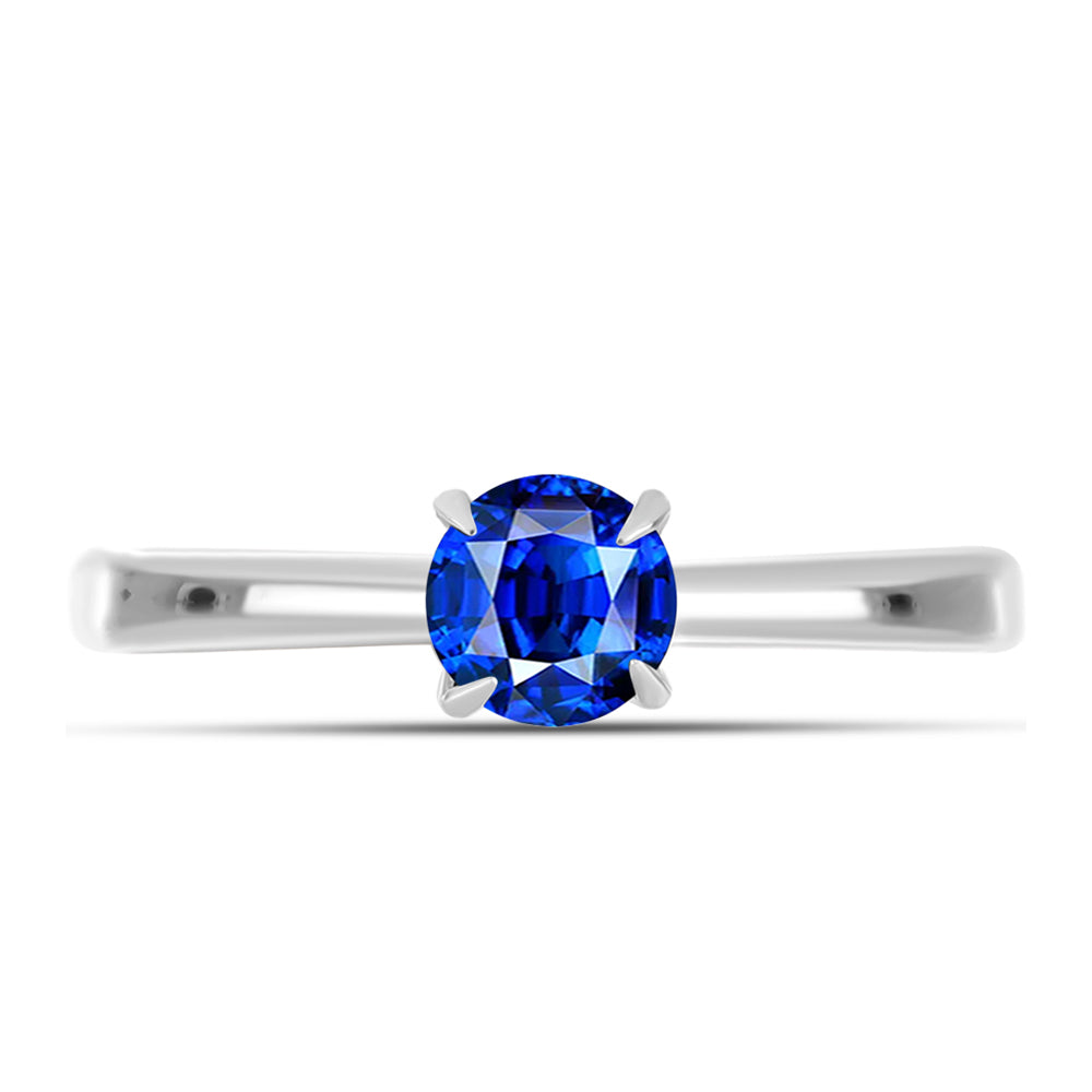 Silberring mit australischem blauem Saphir 1 
