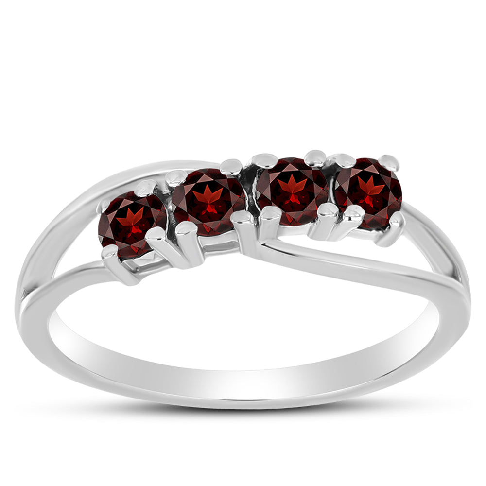 Silberring mit Barton Granat 3 