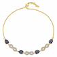 Goldplattiertes Silberarmband mit mystischem Topas und weißem Topas