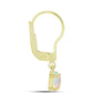 Goldplattierte Silberohrringe mit Welo-Opal