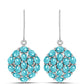 Silberohrringe mit Paraiba Quarz