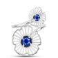 Silberring mit australischem blauem Saphir