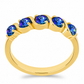 Goldplattierter Silberring mit mystischem Topas