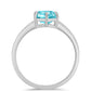 Silberring mit Paraiba Quarz