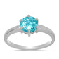 Silberring mit Paraiba Quarz