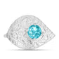 Silberring mit Paraiba Quarz