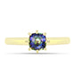 Goldplattierter Silberring mit mystischem Topas