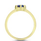 Goldplattierter Silberring mit mystischem Topas