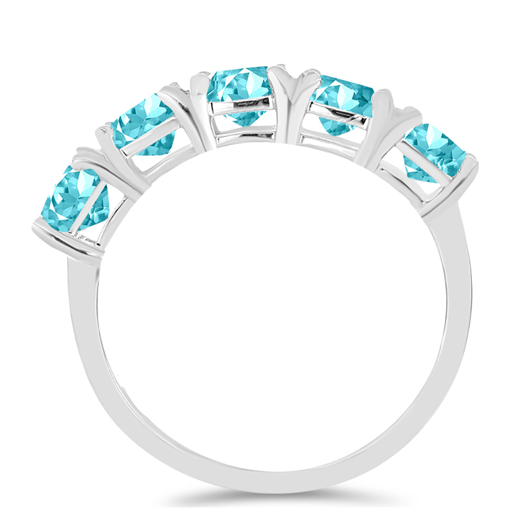 Silberring mit Paraiba Quarz