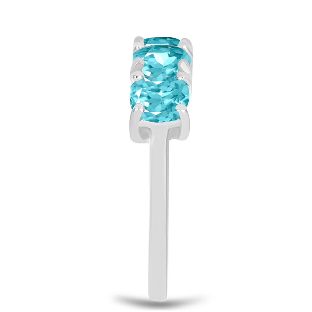Silberring mit Paraiba Quarz 4 