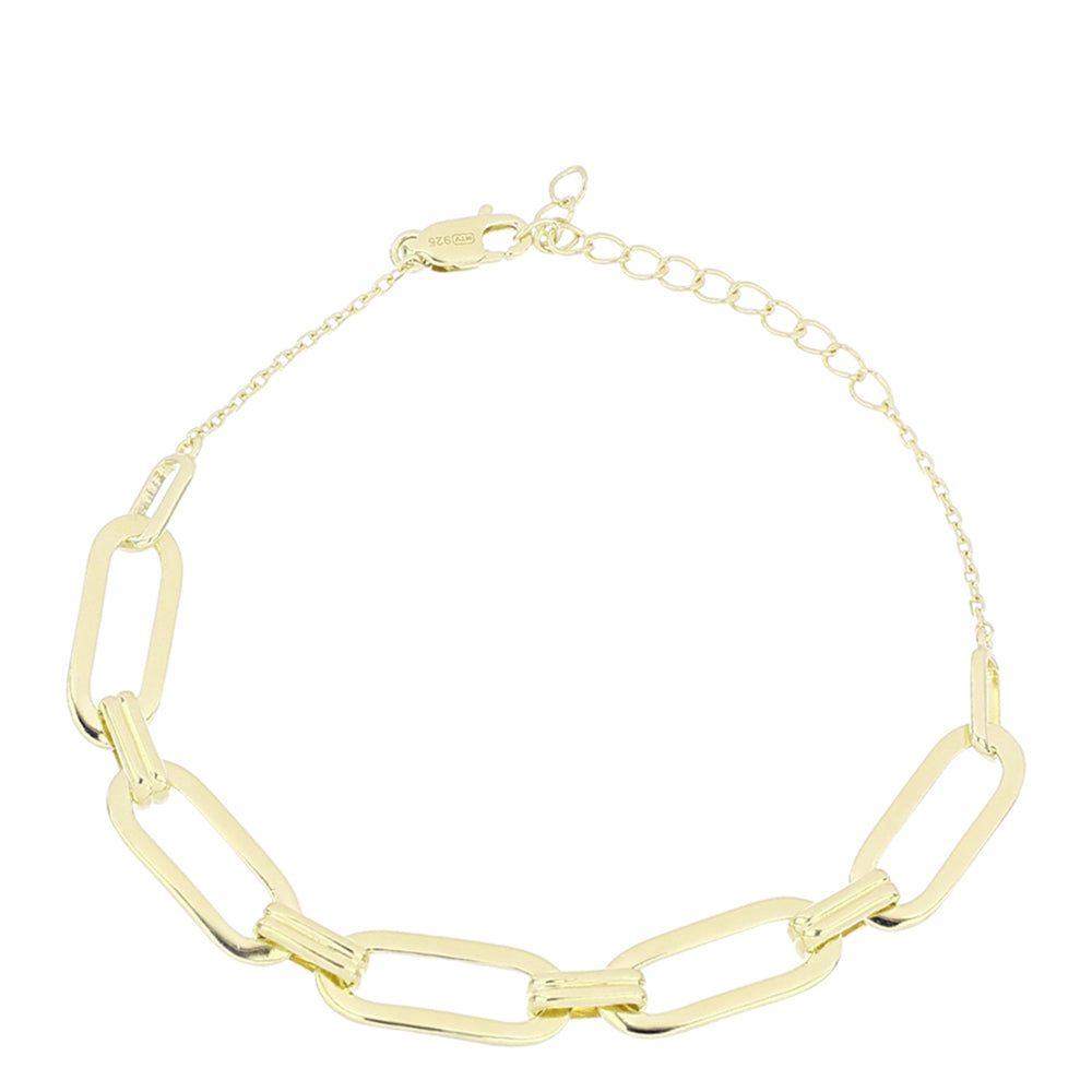 Goldplattiertes Silberarmband