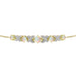 Goldplattiertes Silberarmband mit Welo-Opal und weißem Topas