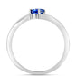 Silberring mit australischem blauem Saphir