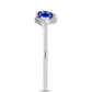 Silberring mit australischem blauem Saphir