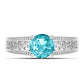 Silberring mit Paraiba Quarz