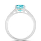 Silberring mit Paraiba Quarz