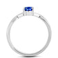 Silberring mit australischem blauem Saphir