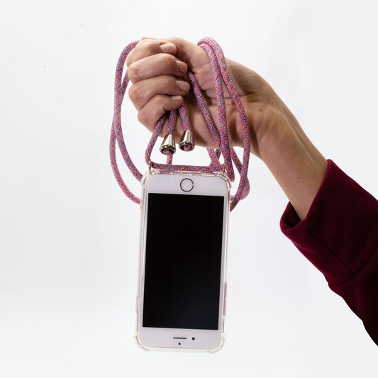 HMH transparente Handyhülle mit mehreren Ketten für Samsung Handys