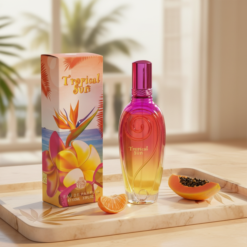 100 ml Eau de Parfum "TROPICAL SUN" Fruchtiger Moschusduft für Frauen 10 
