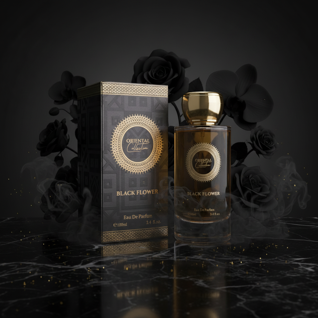 100 ml EDP BLACK FLOWER sinnlich süßer, aufregender Unisex-Duft 10 