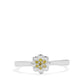 Silberring mit gelbem Diamant