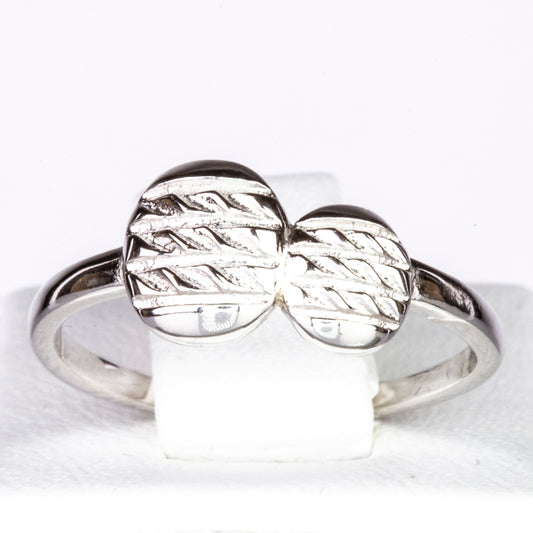 Ring aus goldplattierterr Legierung mit weißem Emporia® Kristall