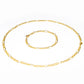 Schmuckgarnitur aus aus goldplattierter Legierung