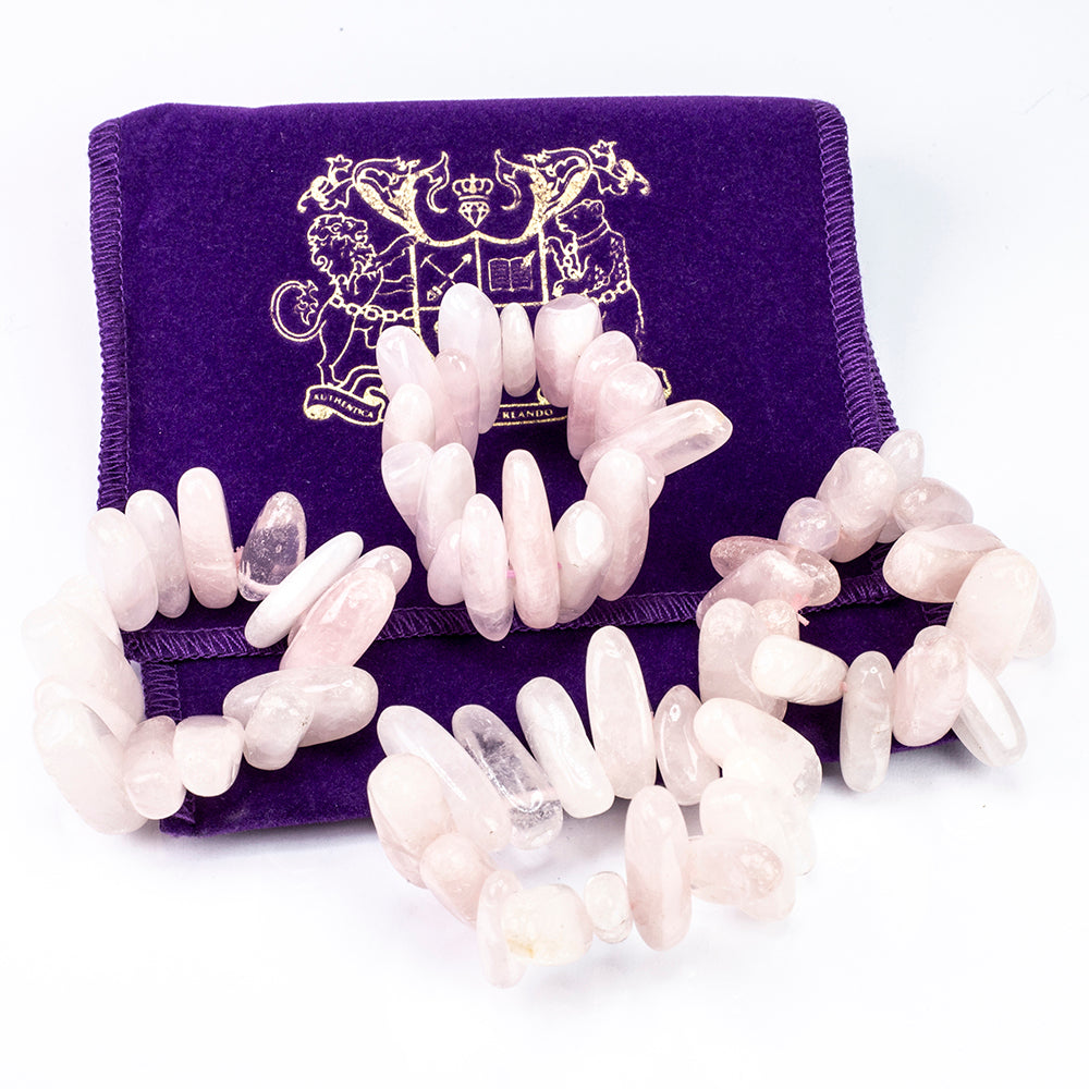 Gemporia: Set of 4 Gemstone Napkin Rings - Rose Quartz ATGW 240 carats 1 