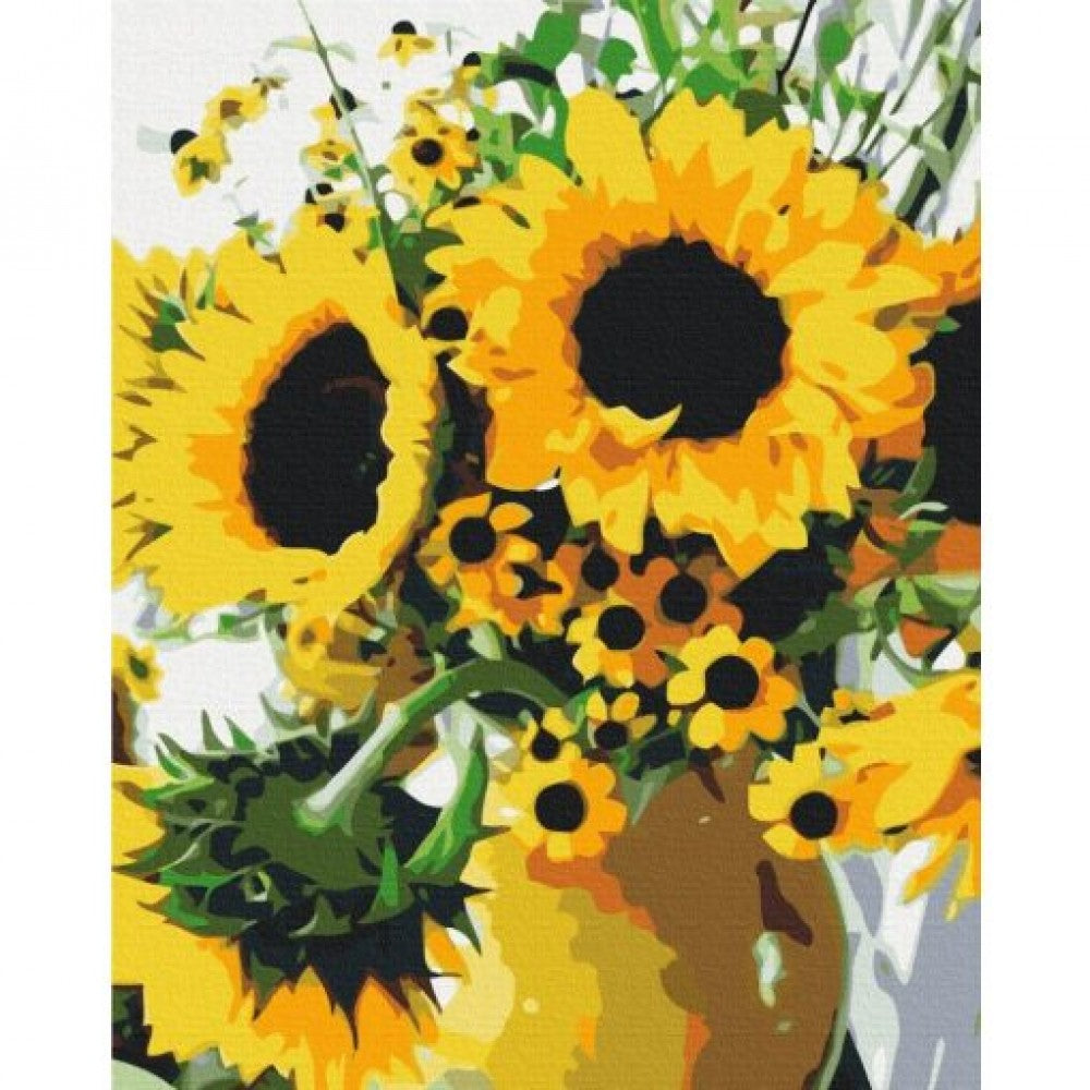 "Sonnenblumenduftwolke" Malen nach Zahlen Set, 40x50 cm